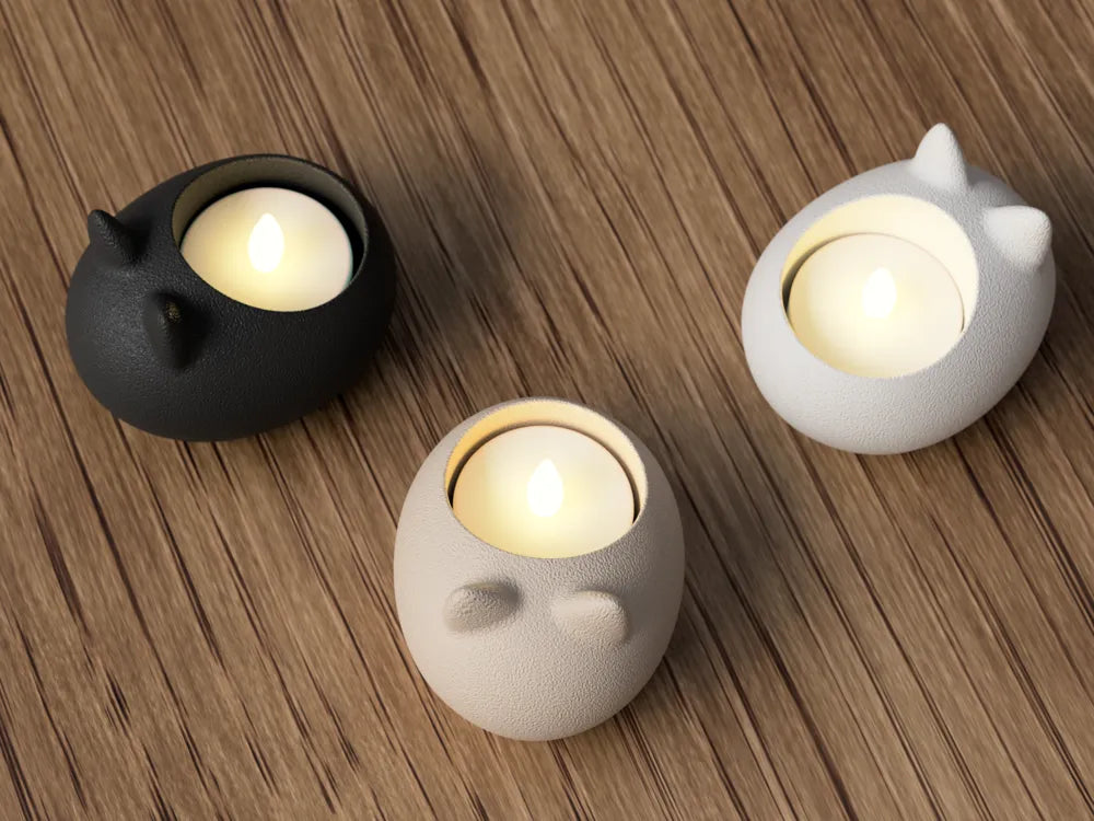 Świecznik kot na podgrzewacz LED