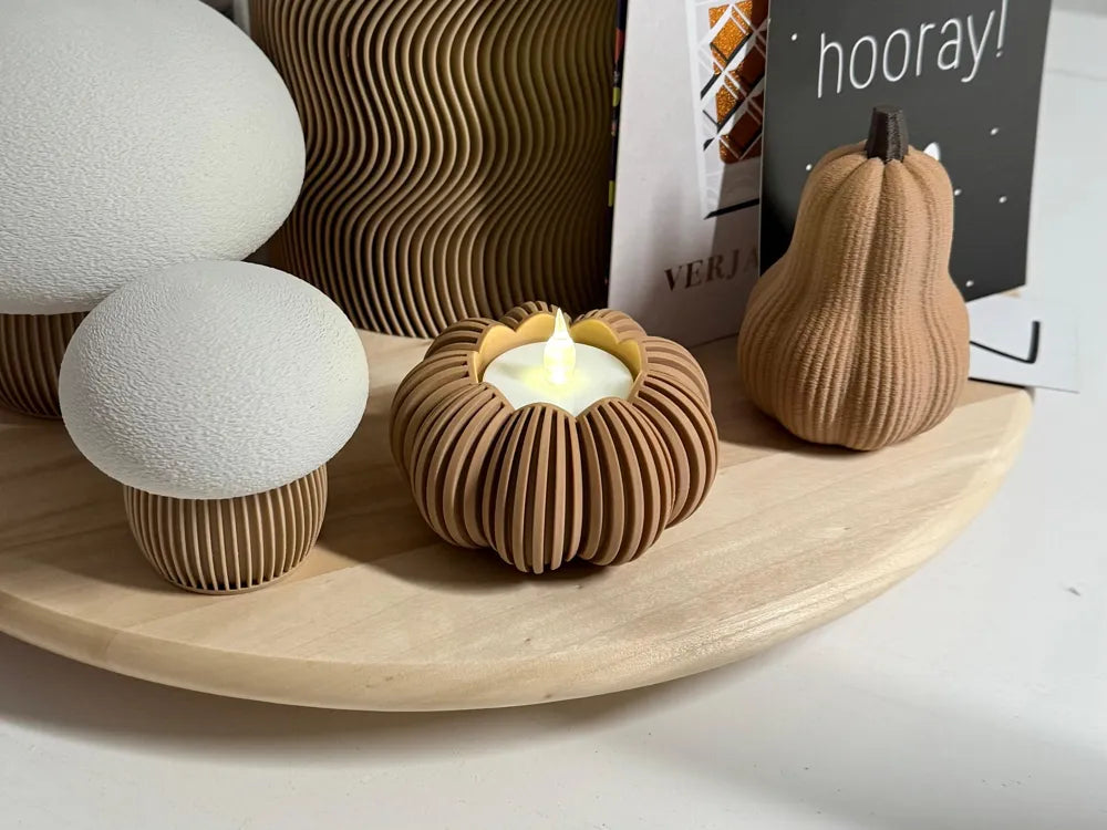 Świecznik dynia na podgrzewacz LED