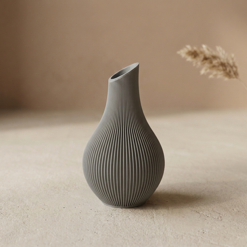 Wazon Shizu Japandi — Popielaty — Vensimi