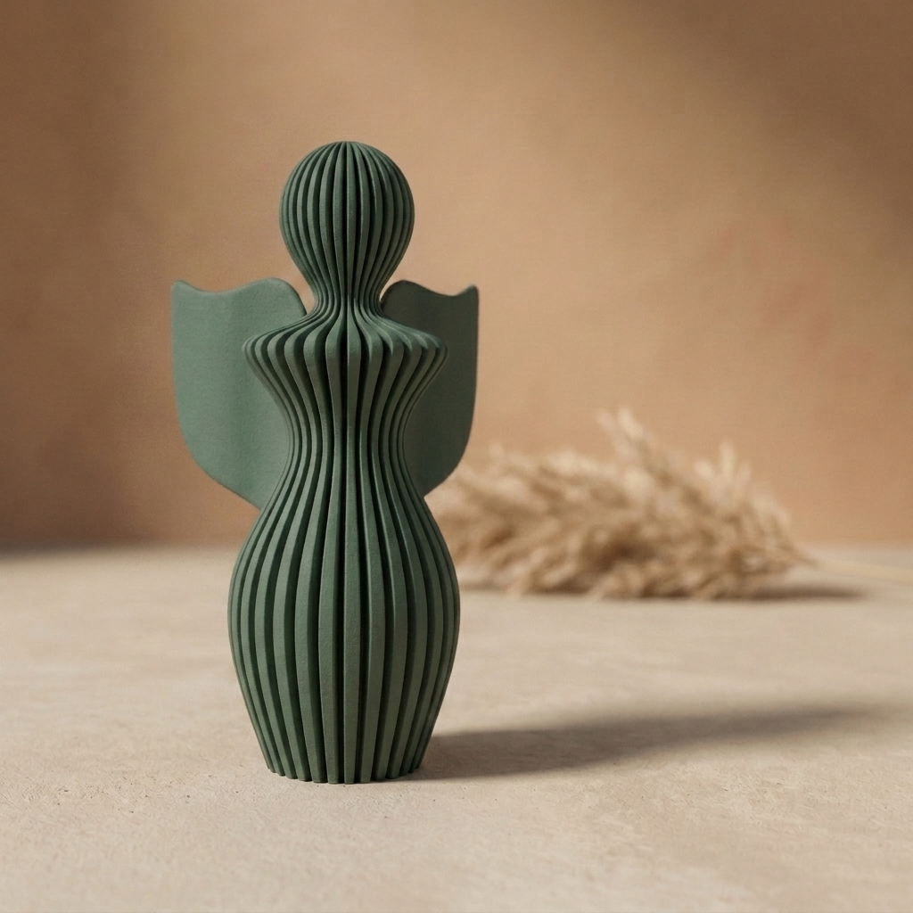 Statuetka Anioła — Ciemna Zieleń — Vensimi
