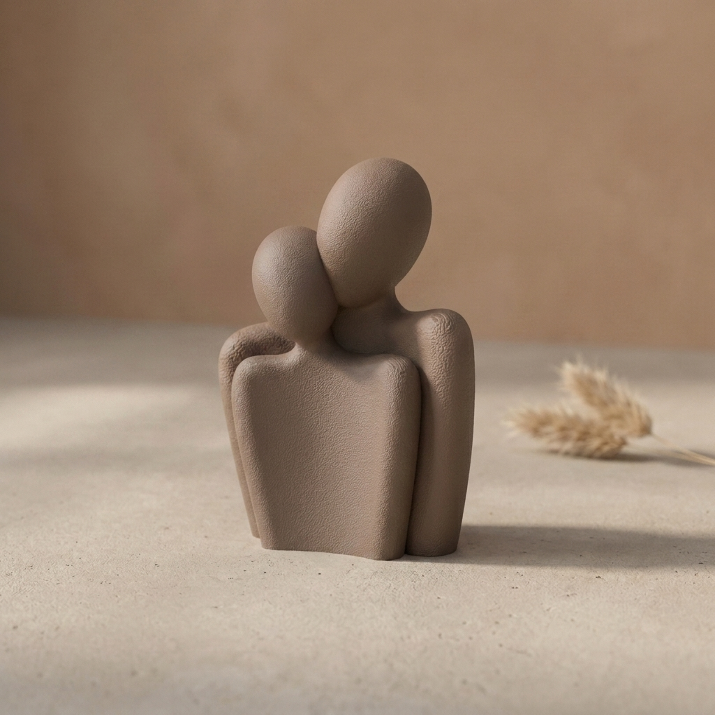 Statuetka Walentynkowa — Ciemny Brąz — Vensimi