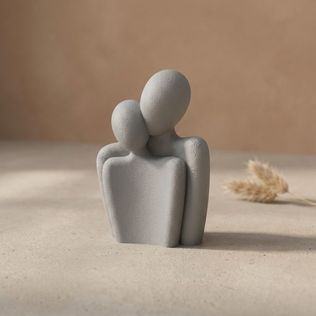 Statuetka Walentynkowa — Popielaty — Vensimi