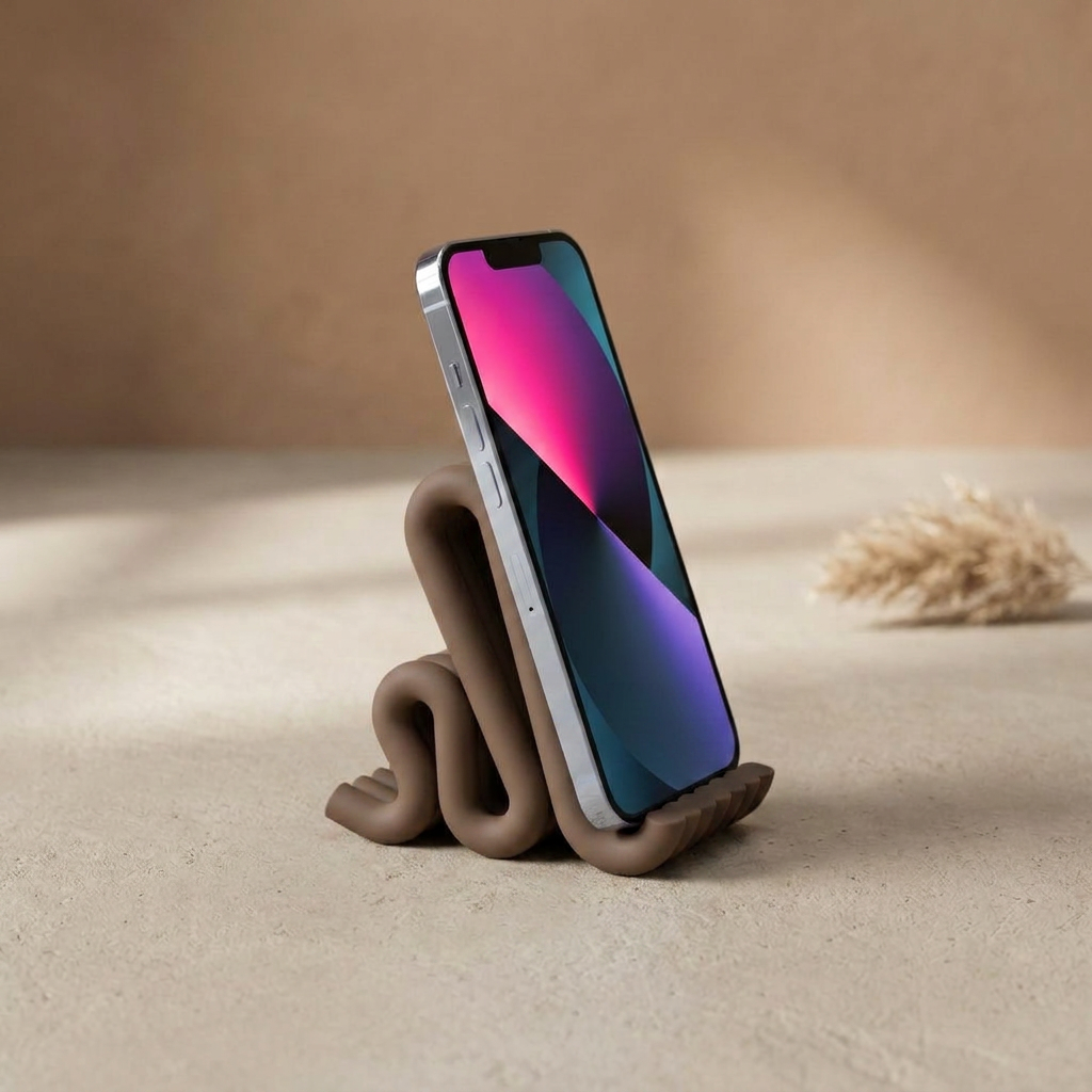 Stojak na Telefon — Ciemny Brąz — Vensimi
